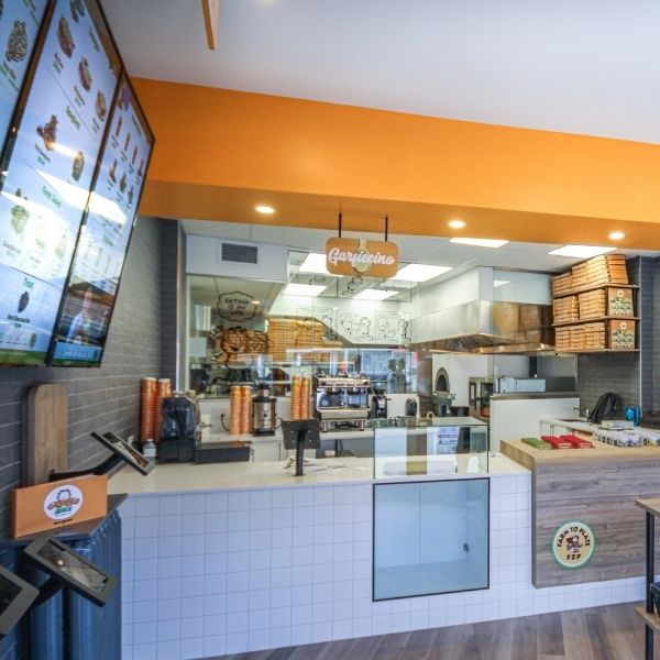 Fast food restaurant renovation.