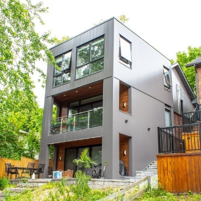 Outside of home renovation project