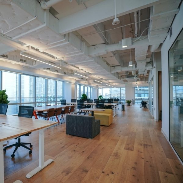 Office interior as part of office construction.
