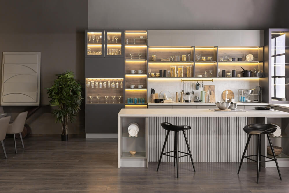 dark kitchen design