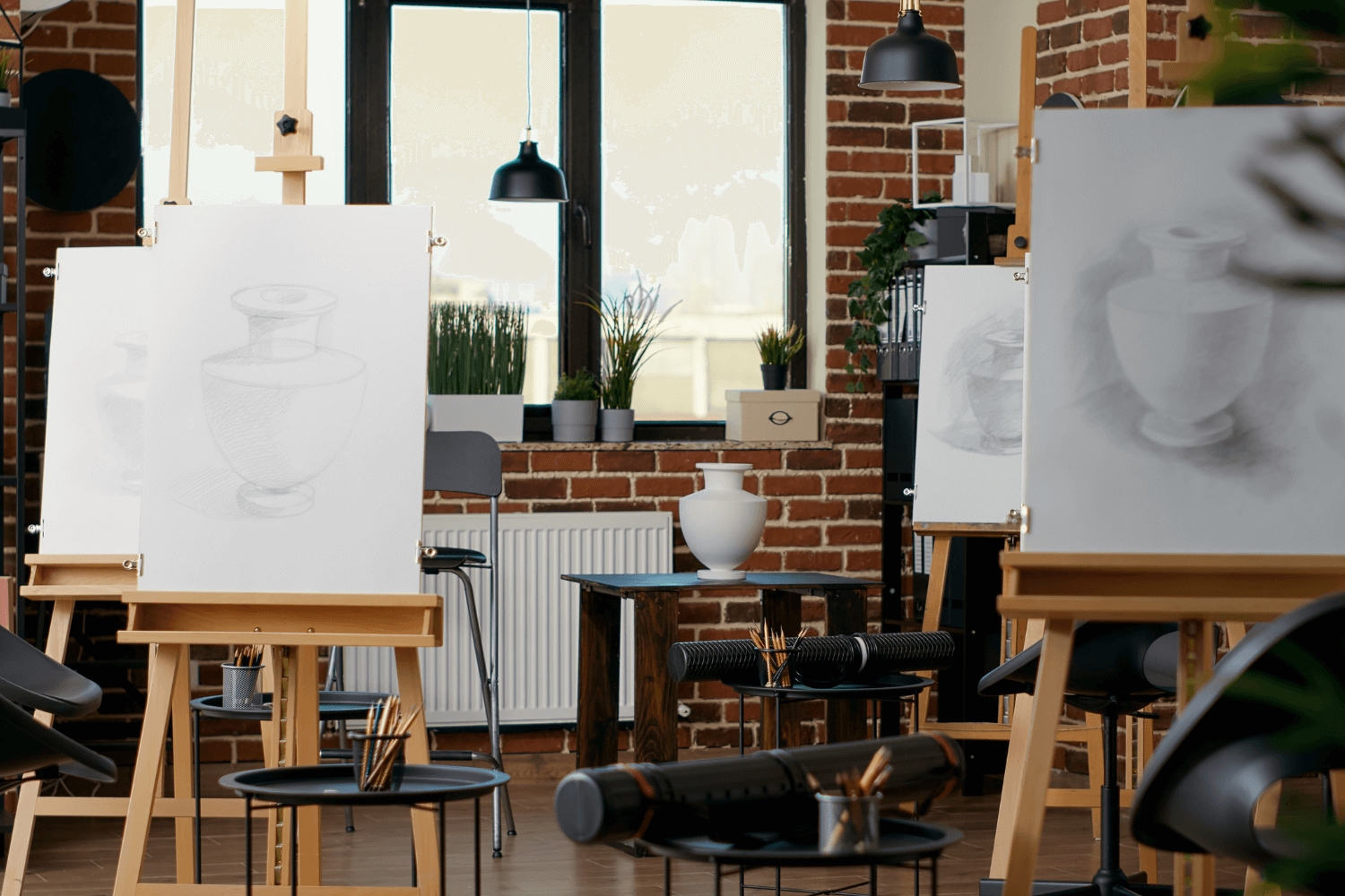 art studio garage conversion