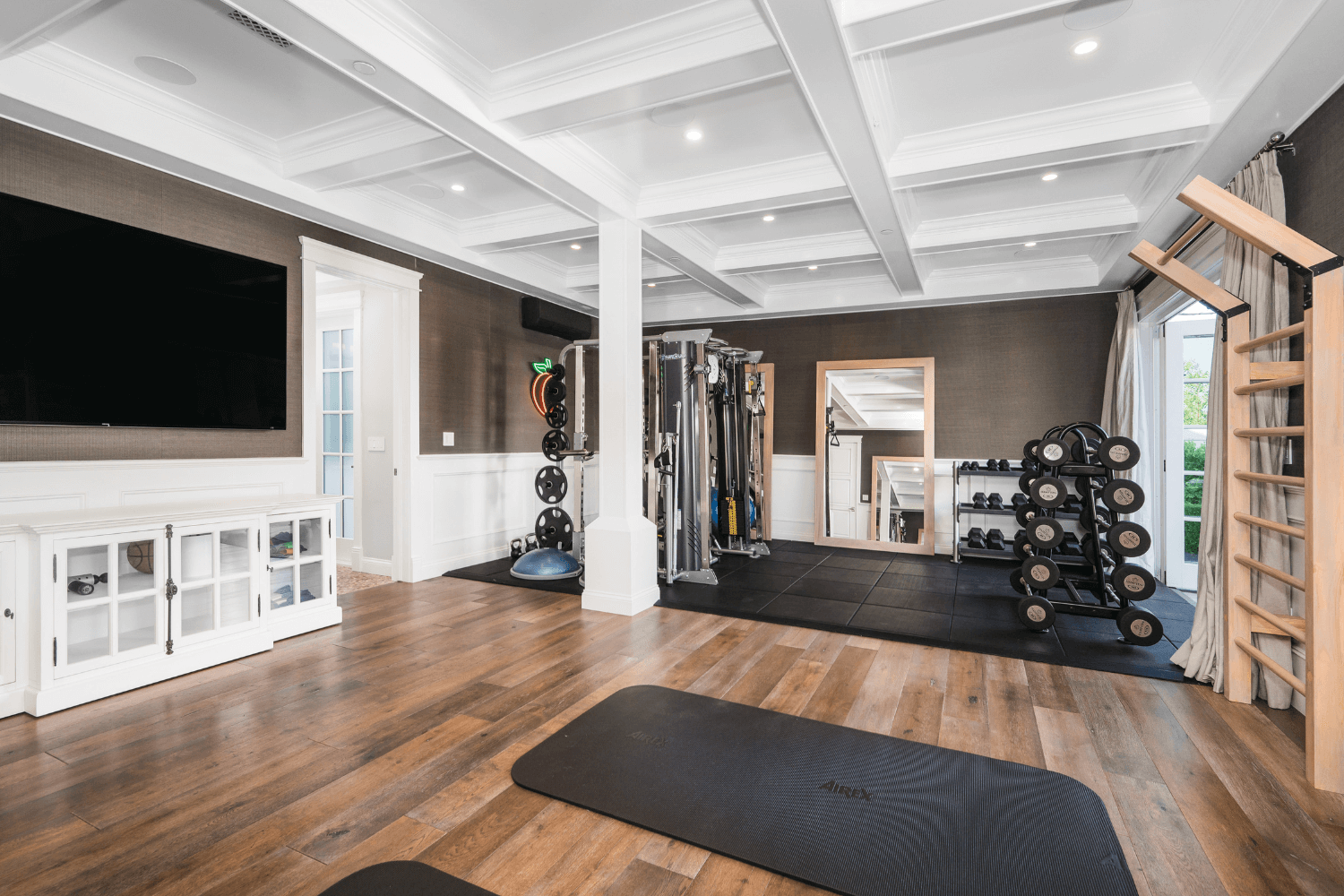 home gym garage conversion