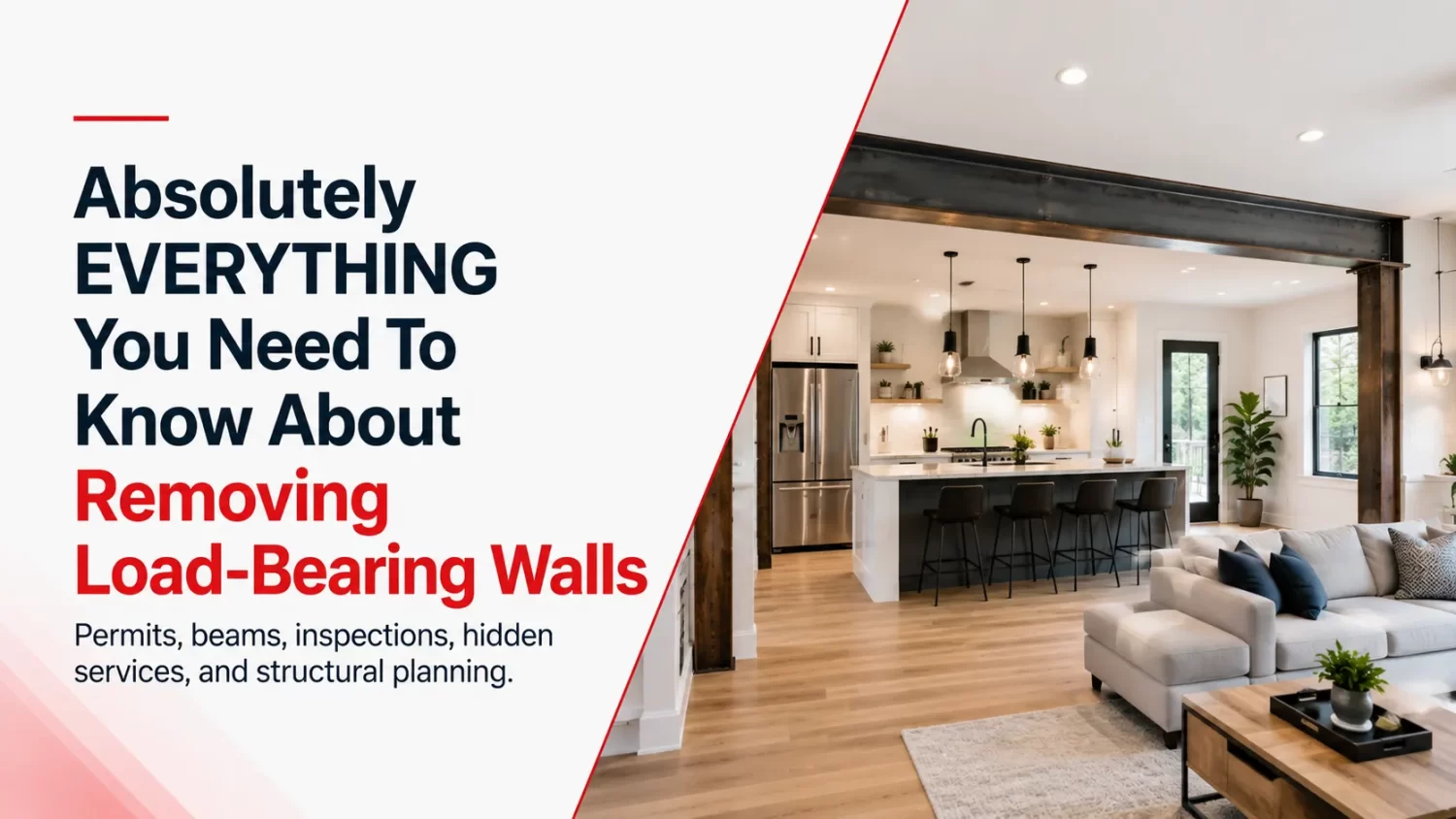 everything you need to know about removing load bearing walls