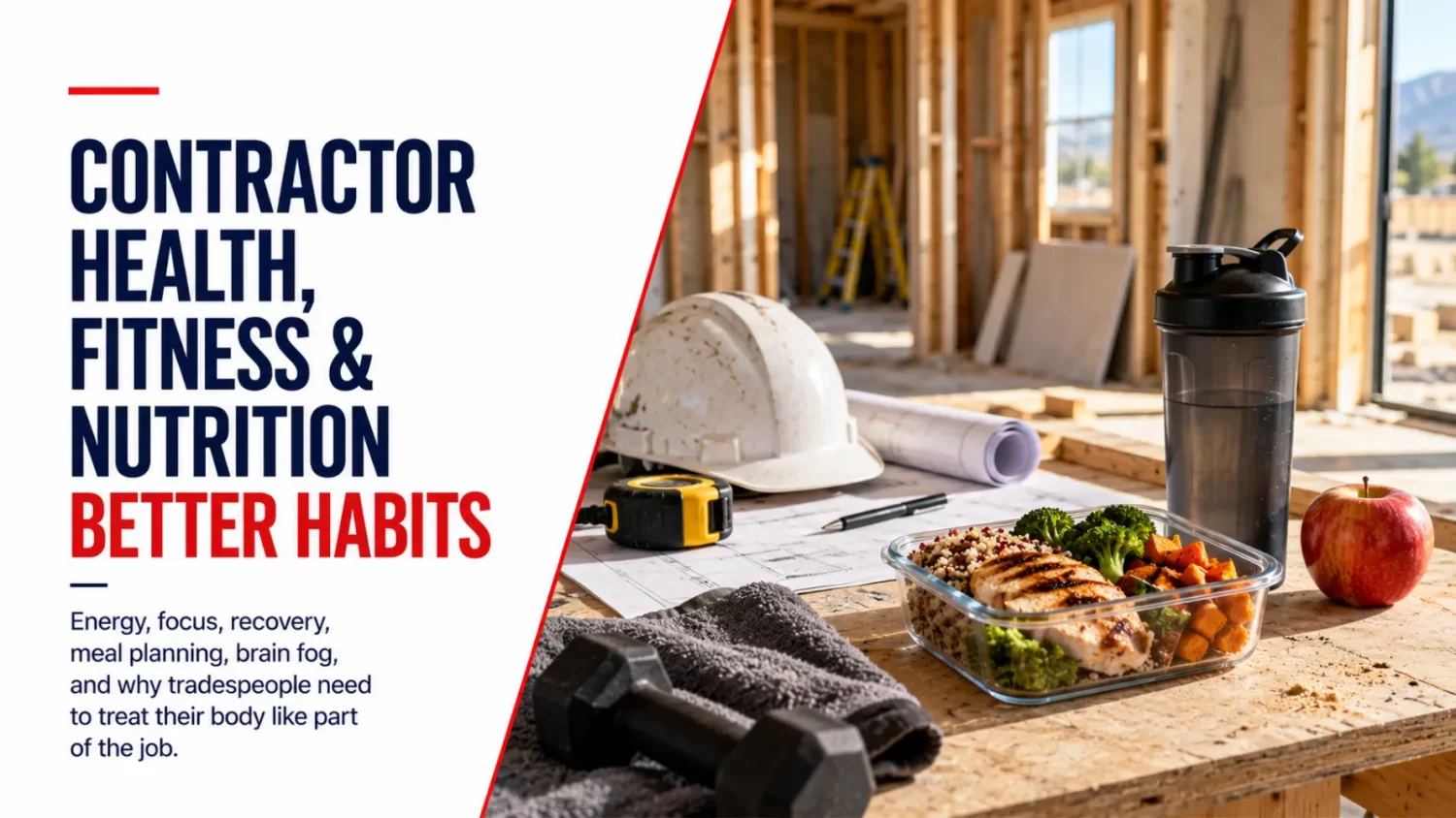 acadia on air ep40 contractor health nutrition fitness on the job site