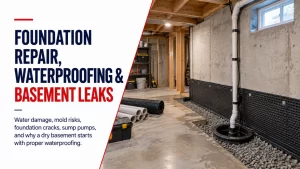 acadia on air ep42 foundation repair waterproofing basement water damage